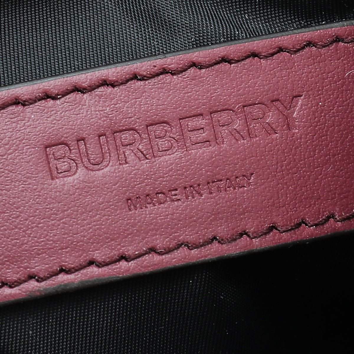 Burberry Bright Red Leo Nylon Crossbody Bag