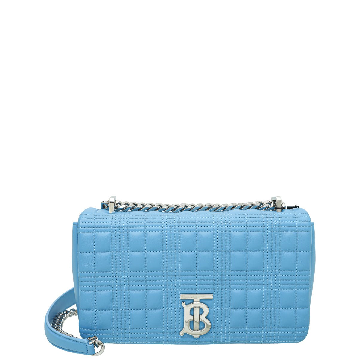 Burberry Bright Sky Bue Quilted Lola Small Chain Bag