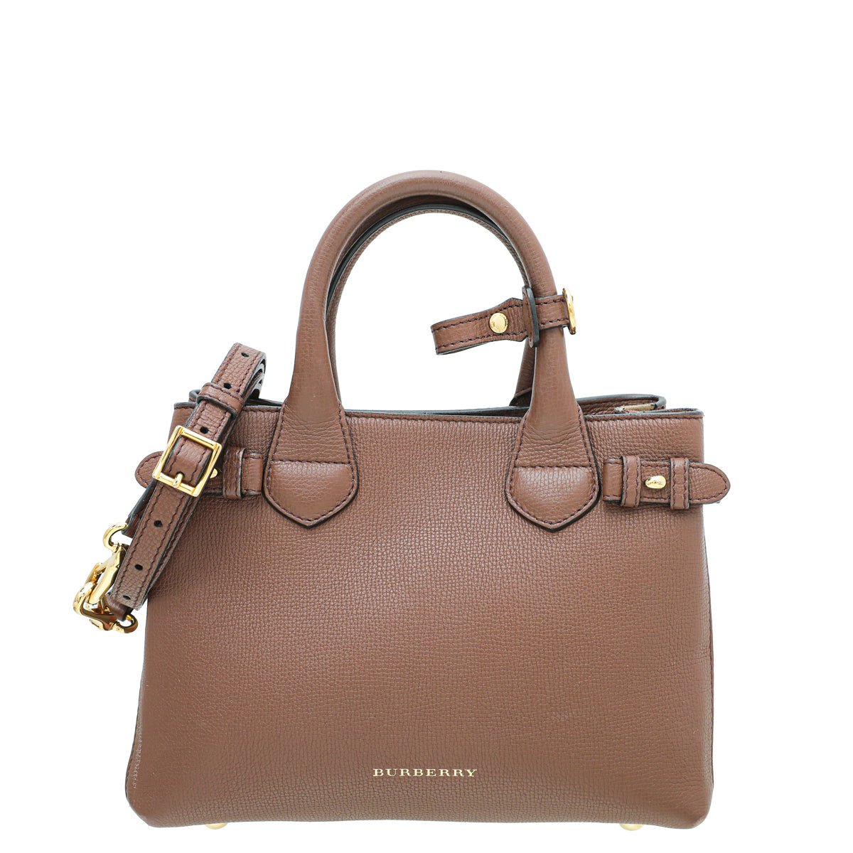 Burberry Brown Banner Tote Small Bag