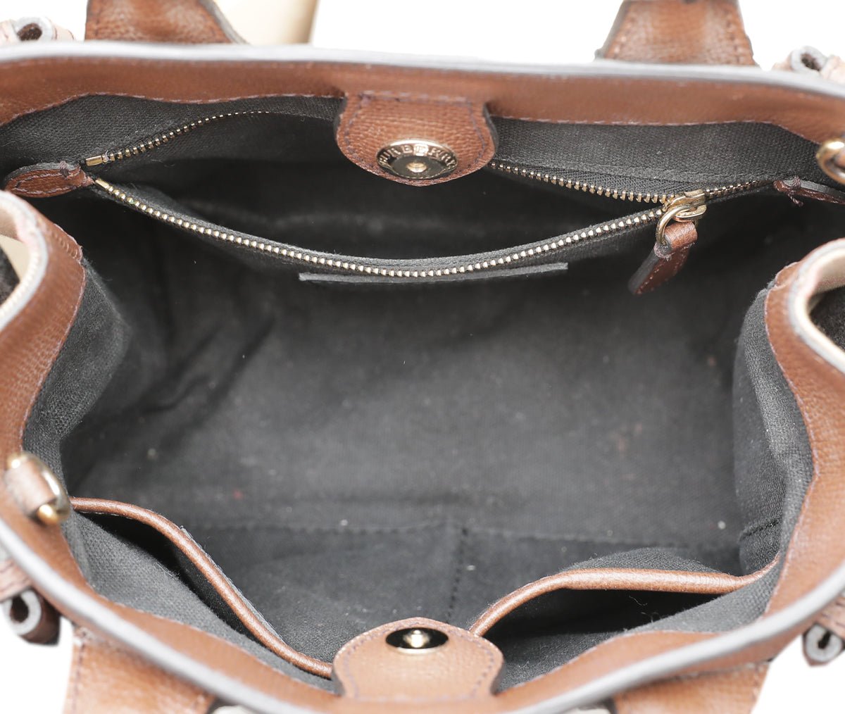 Burberry Brown Banner Tote Small Bag