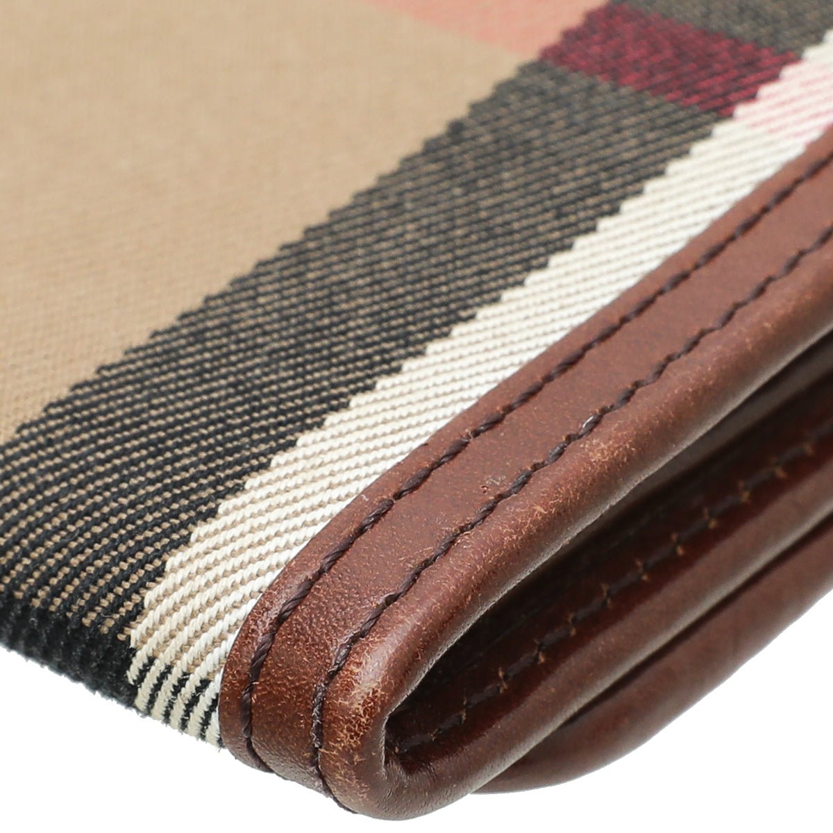 Burberry Brown Nova Check Continental Wallet