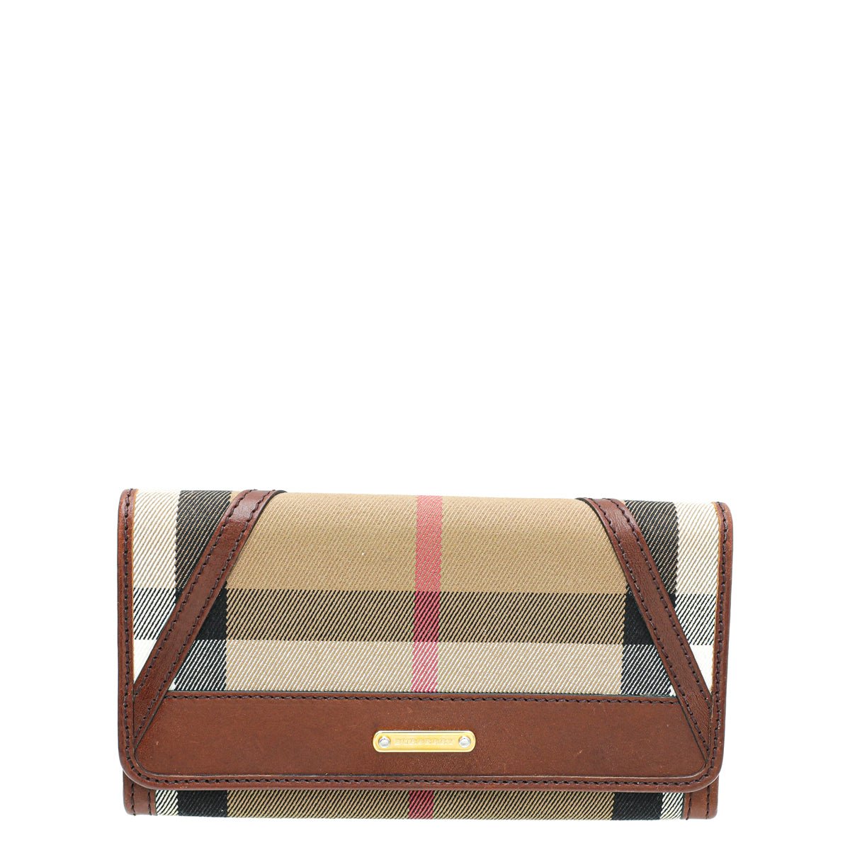 Burberry Brown Nova Check Continental Wallet