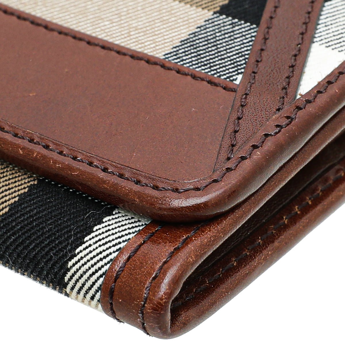 Burberry Brown Nova Check Continental Wallet