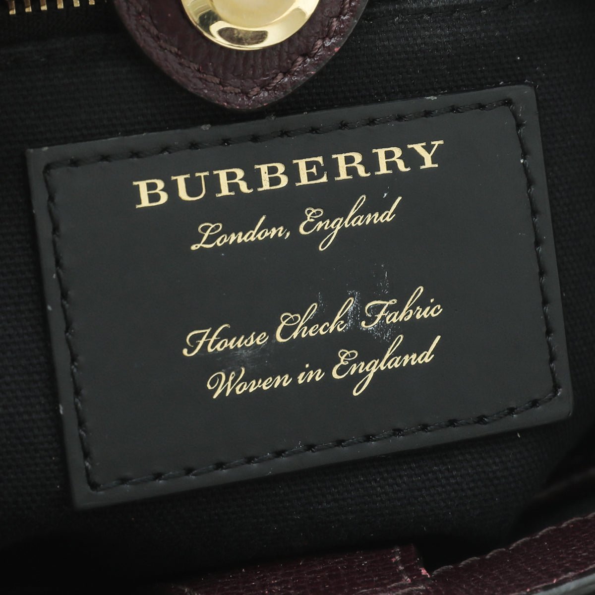 Burberry Burgundy Banner Tote Baby Bag