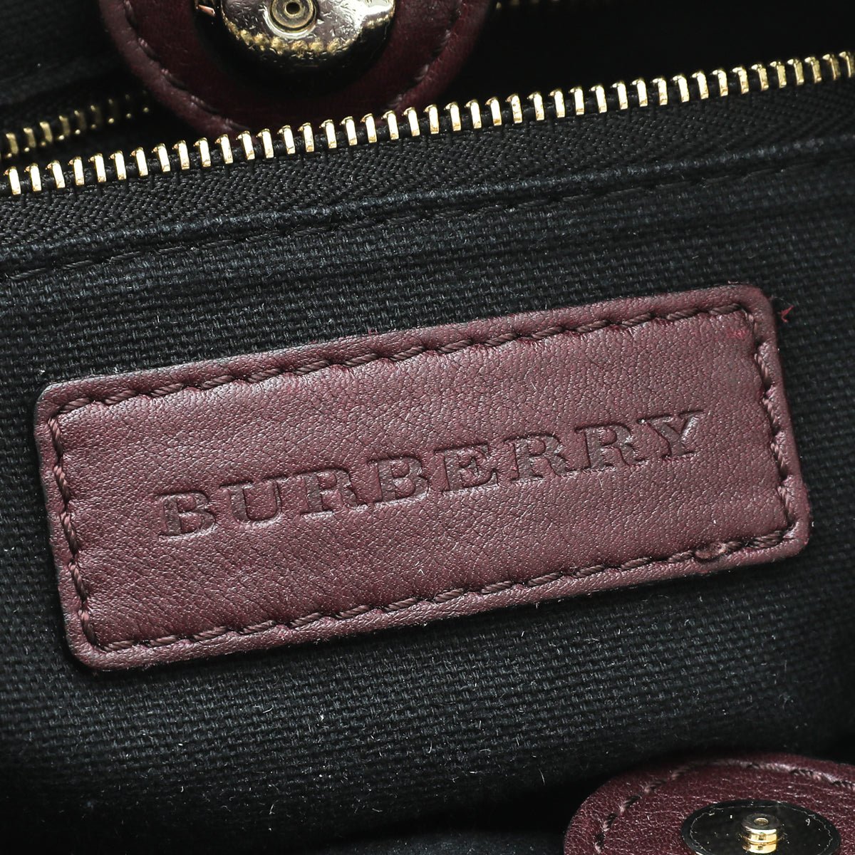 Burberry Burgundy Bridle House Check Little Crush Crossbody Bag