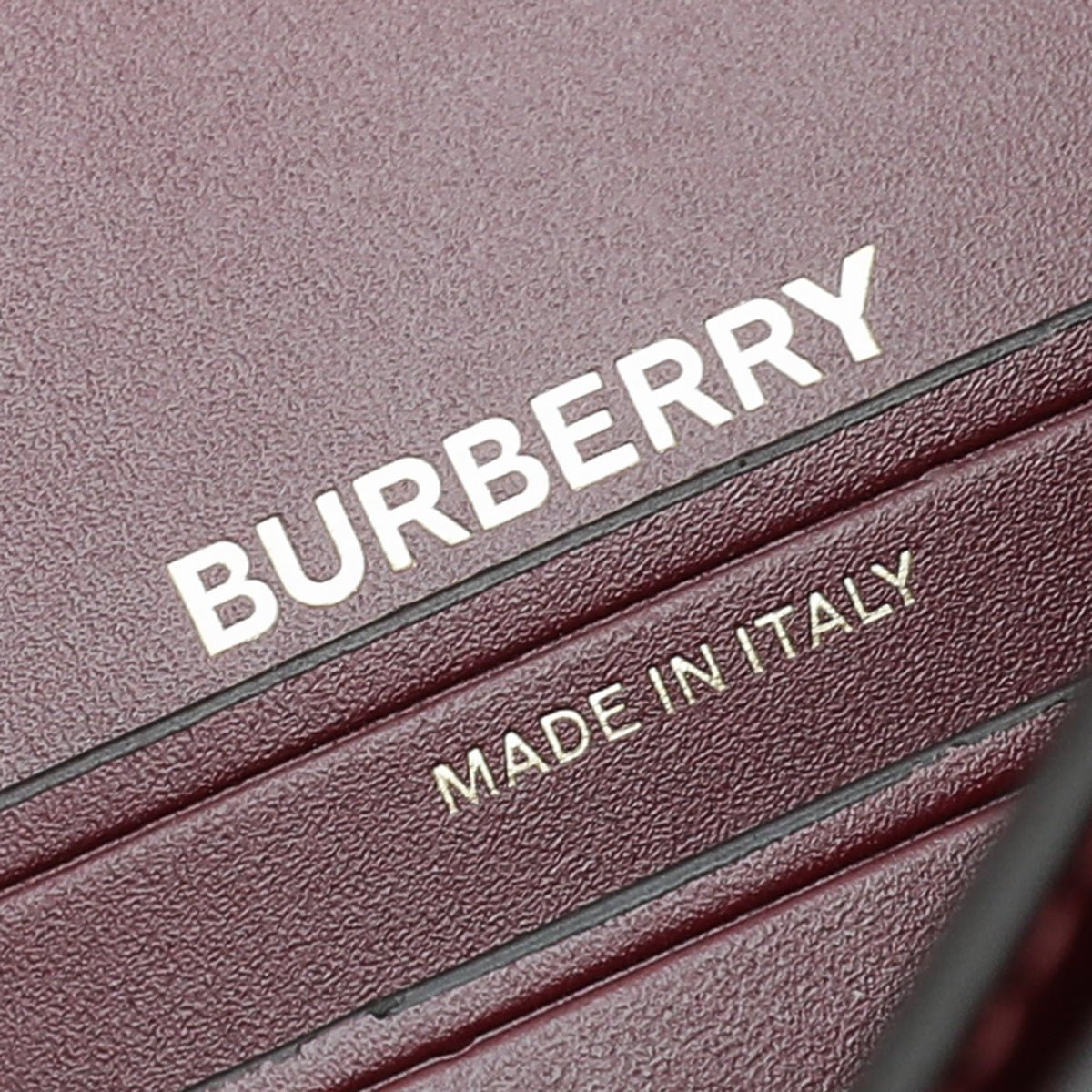 Burberry Burgundy Check Olympia Small Bag