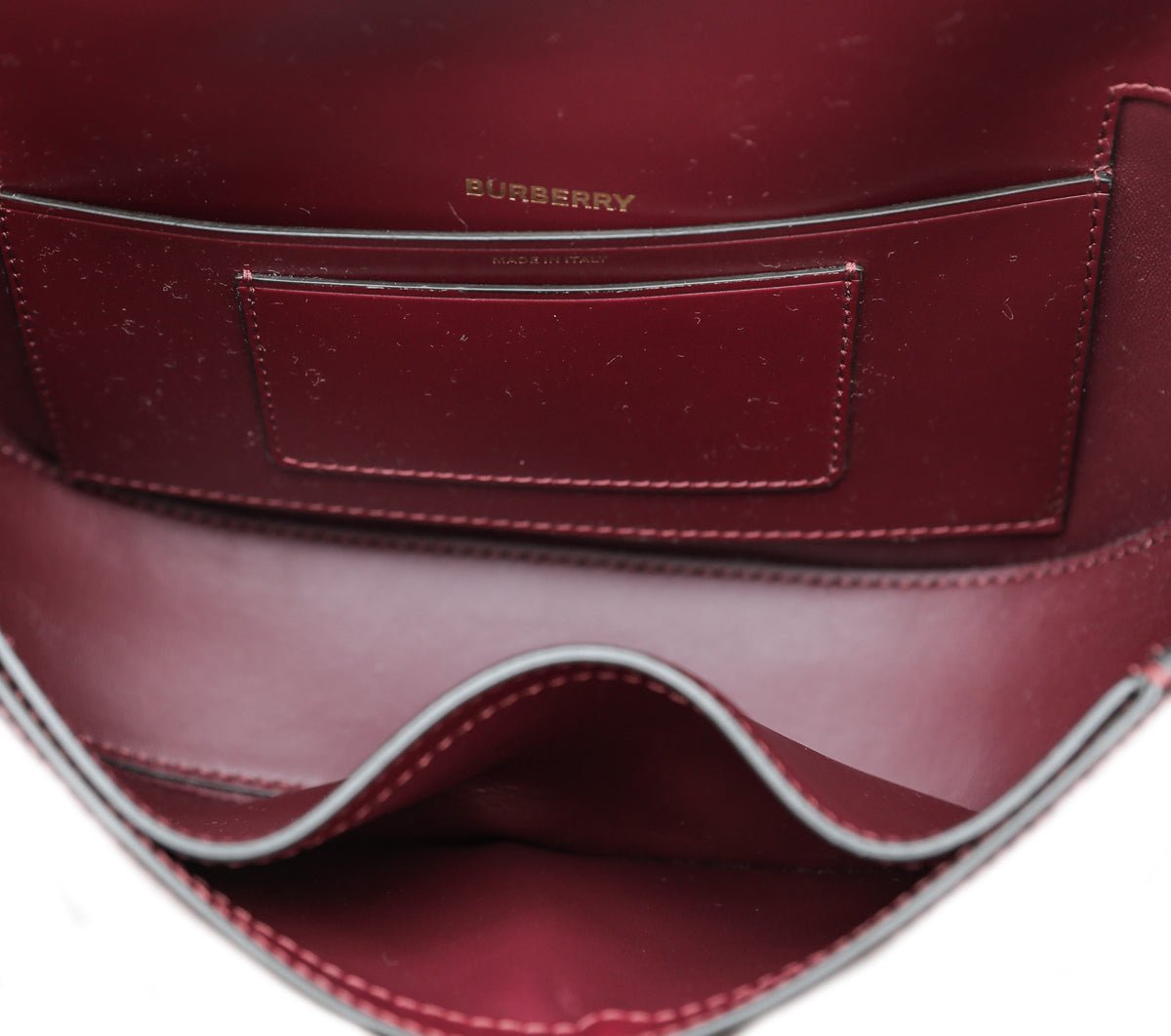 Burberry Burgundy Check Olympia Small Bag