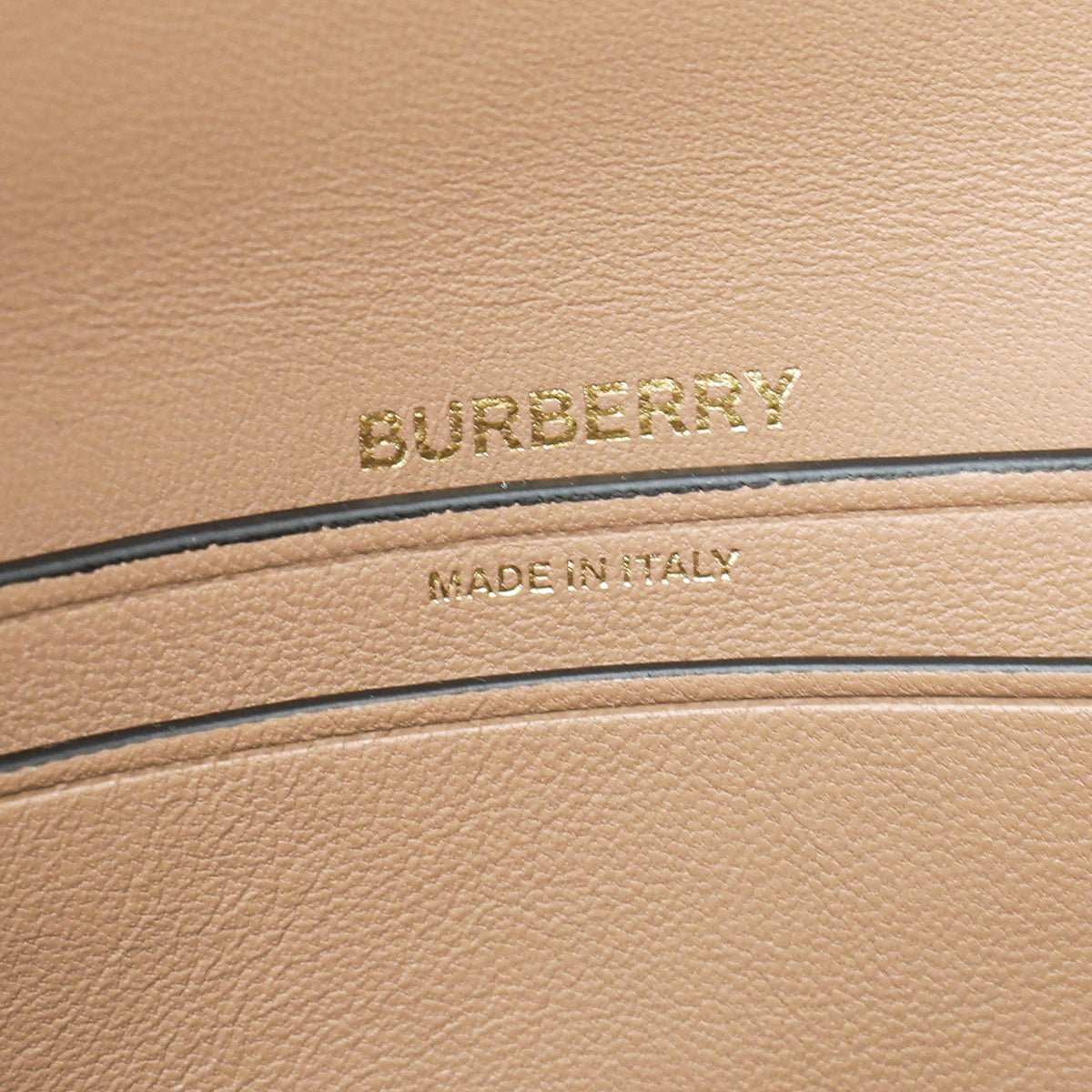 Burberry Camel Olympia Check Small Shoulder Bag