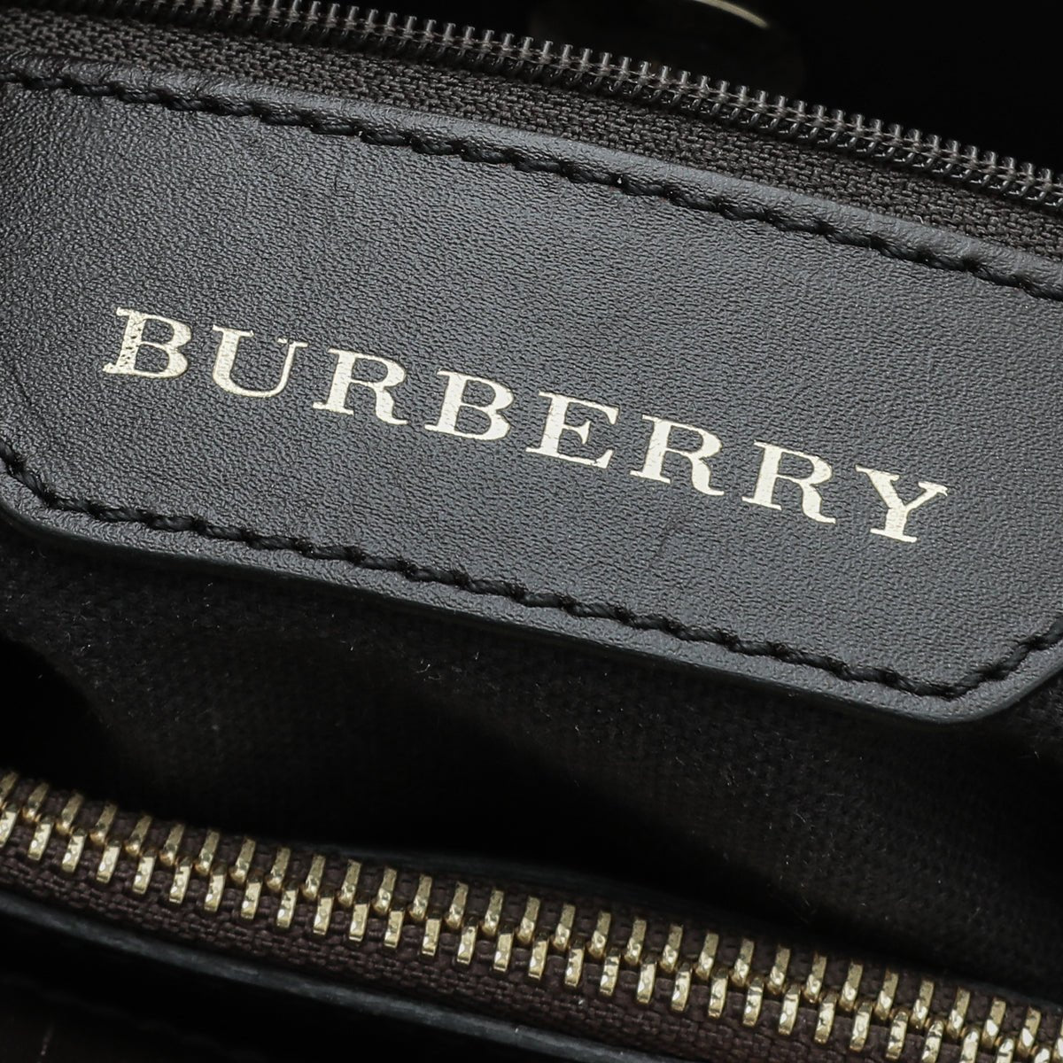 Burberry Chocolate Haymarket Check Hepburn Small Bag