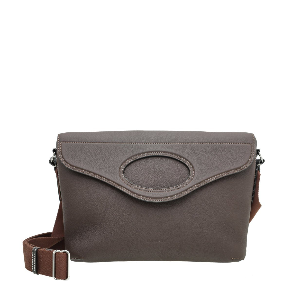 Burberry Clay Brown Pocket Large Messenger Bag