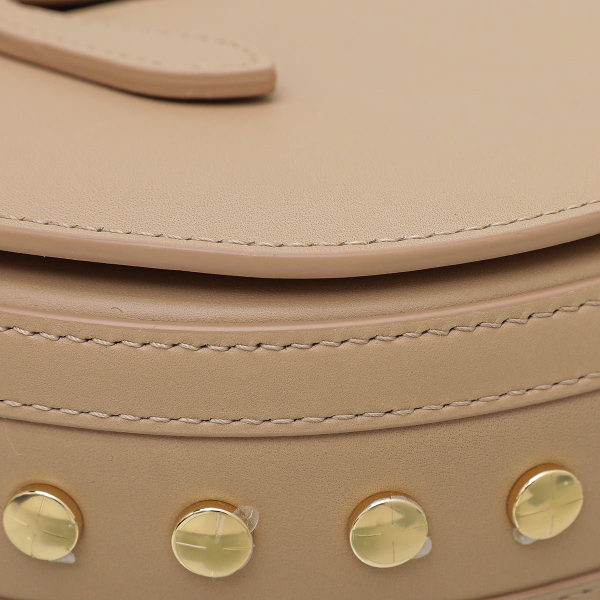 Burberry Cool Beige Olympia Studs Flap Bag