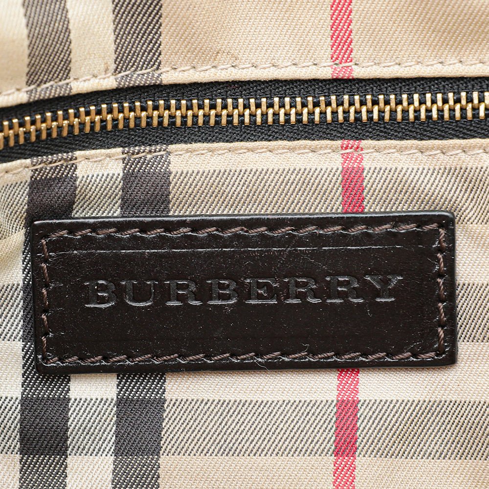 Burberry Dark Brown Dome Satchel Bag