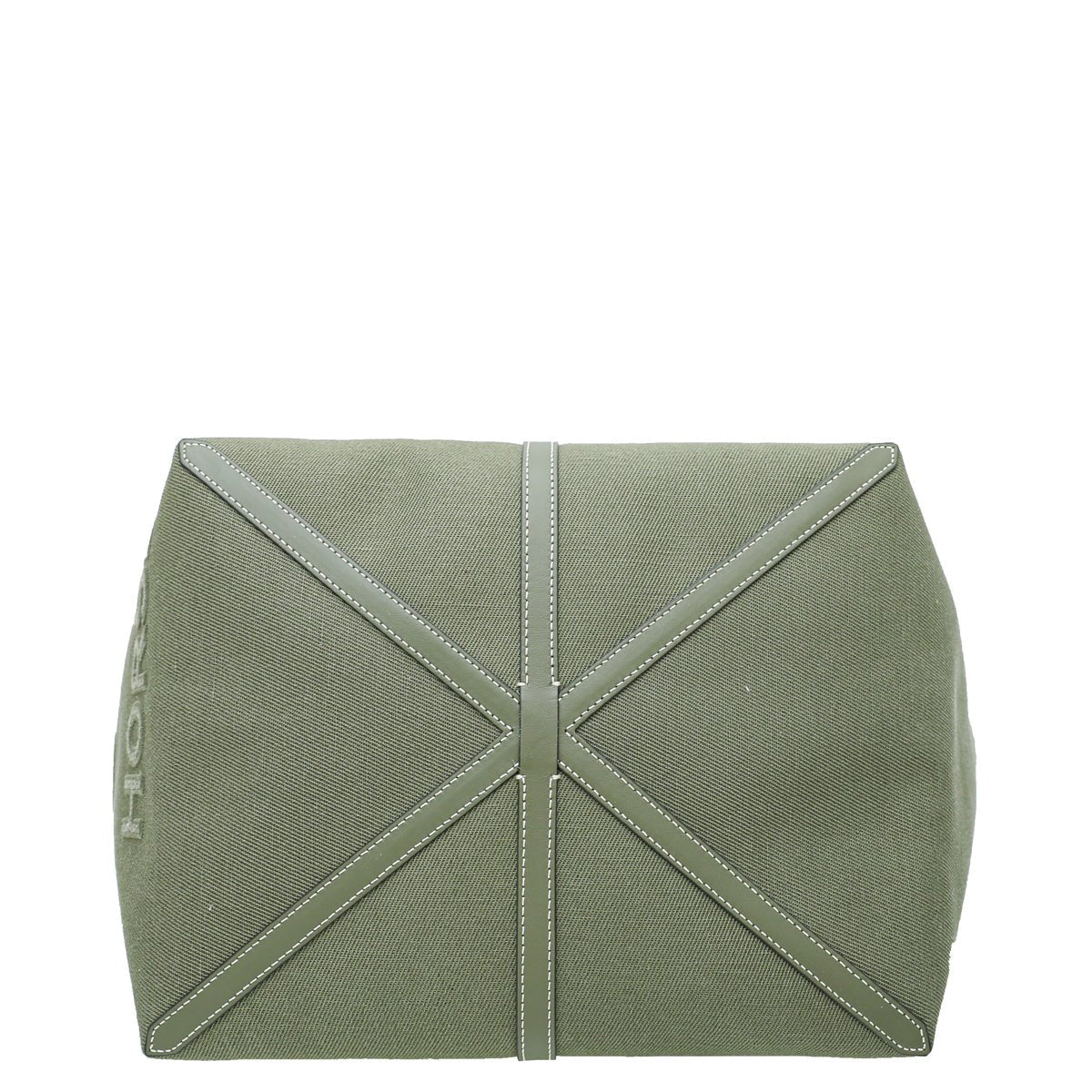 Burberry Dark Fern Green Beach Mini Tote Bag