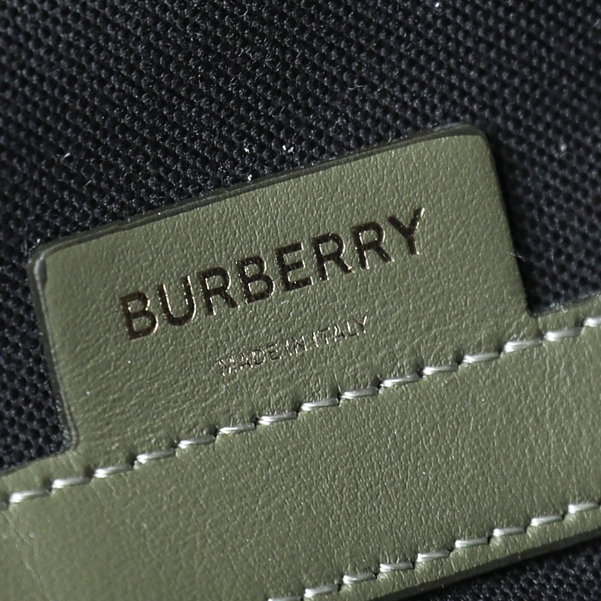 Burberry Dark Fern Green Beach Mini Tote Bag