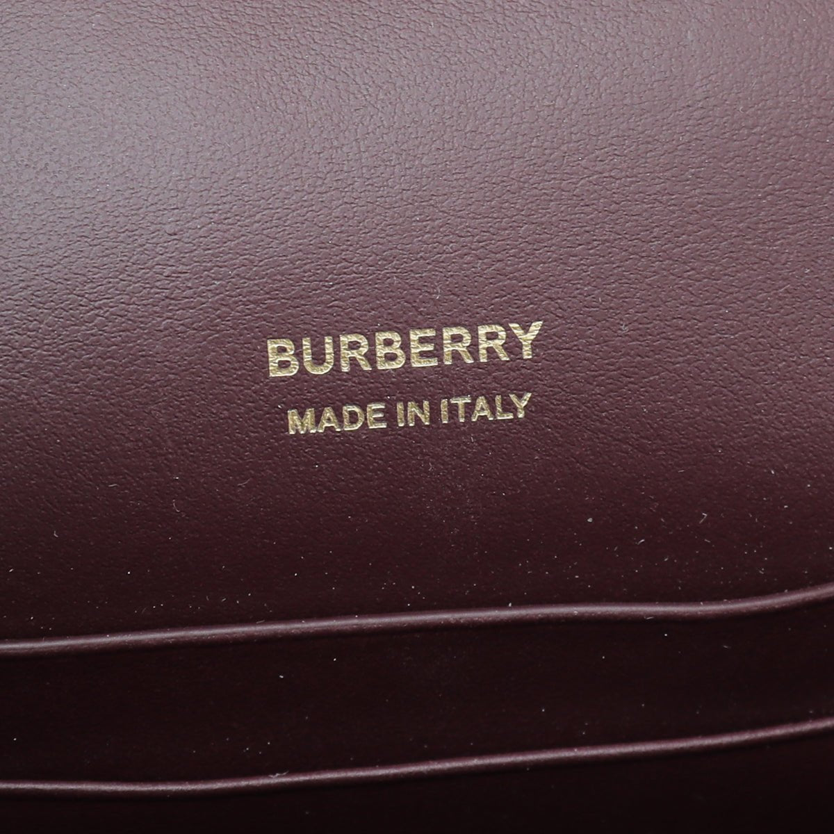 Burberry Deep Maroon Robin Leather Bag