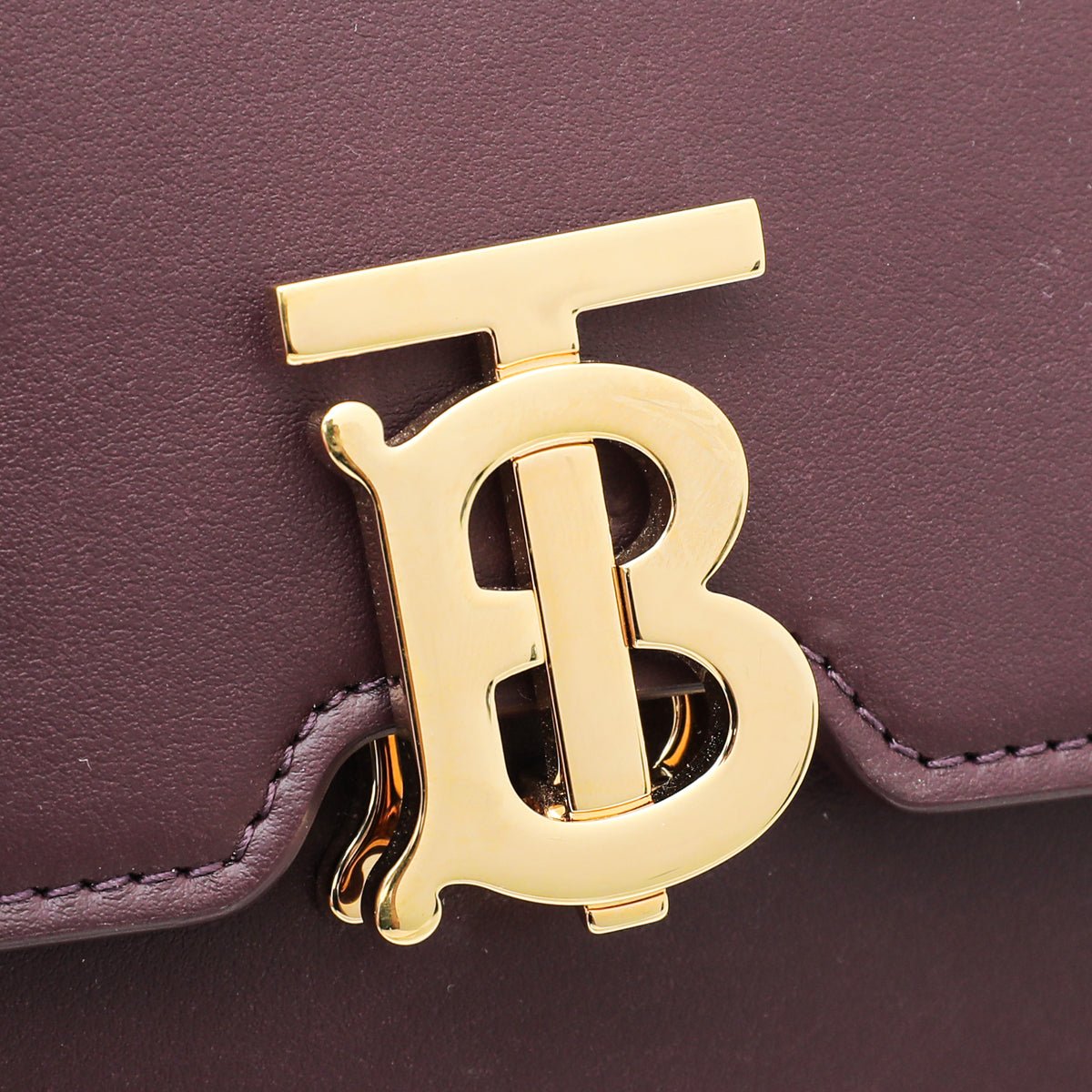 Burberry Deep Maroon Robin Leather Bag