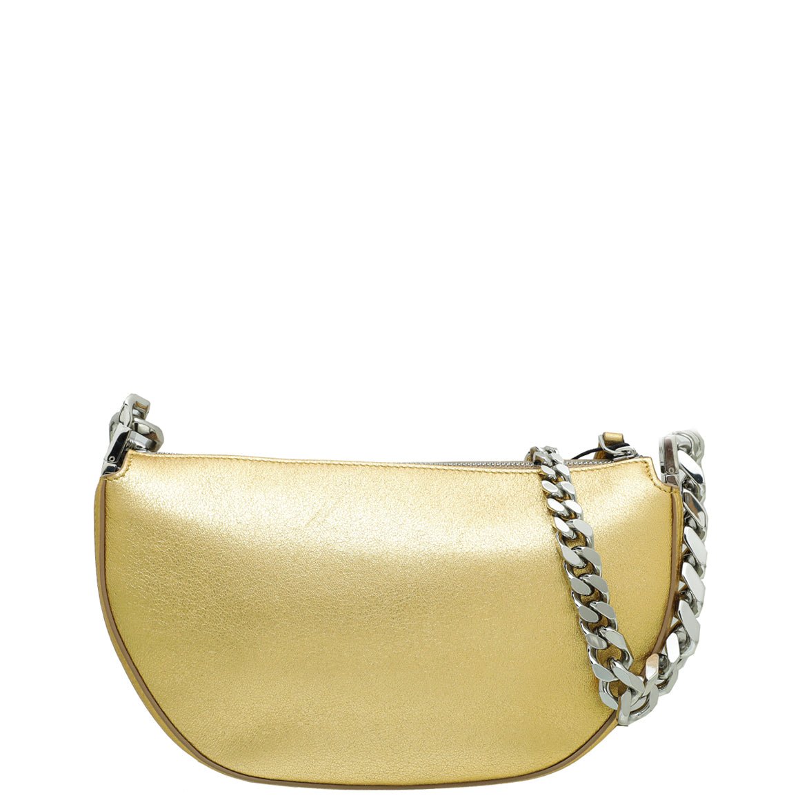 Burberry Gold Olympia Mini Chain Zip Bag