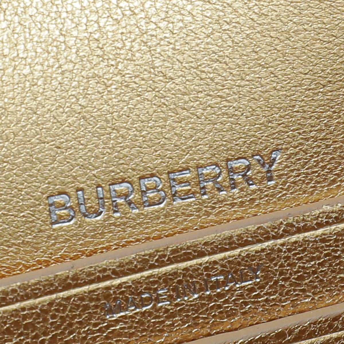 Burberry Gold Olympia Small Flap Bag