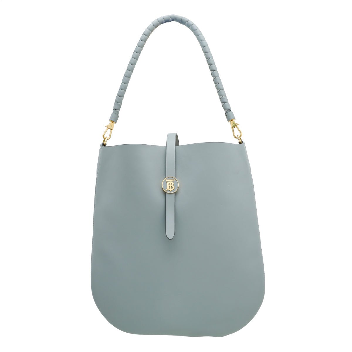 Burberry Grey TB Anne Hobo Medium Bag