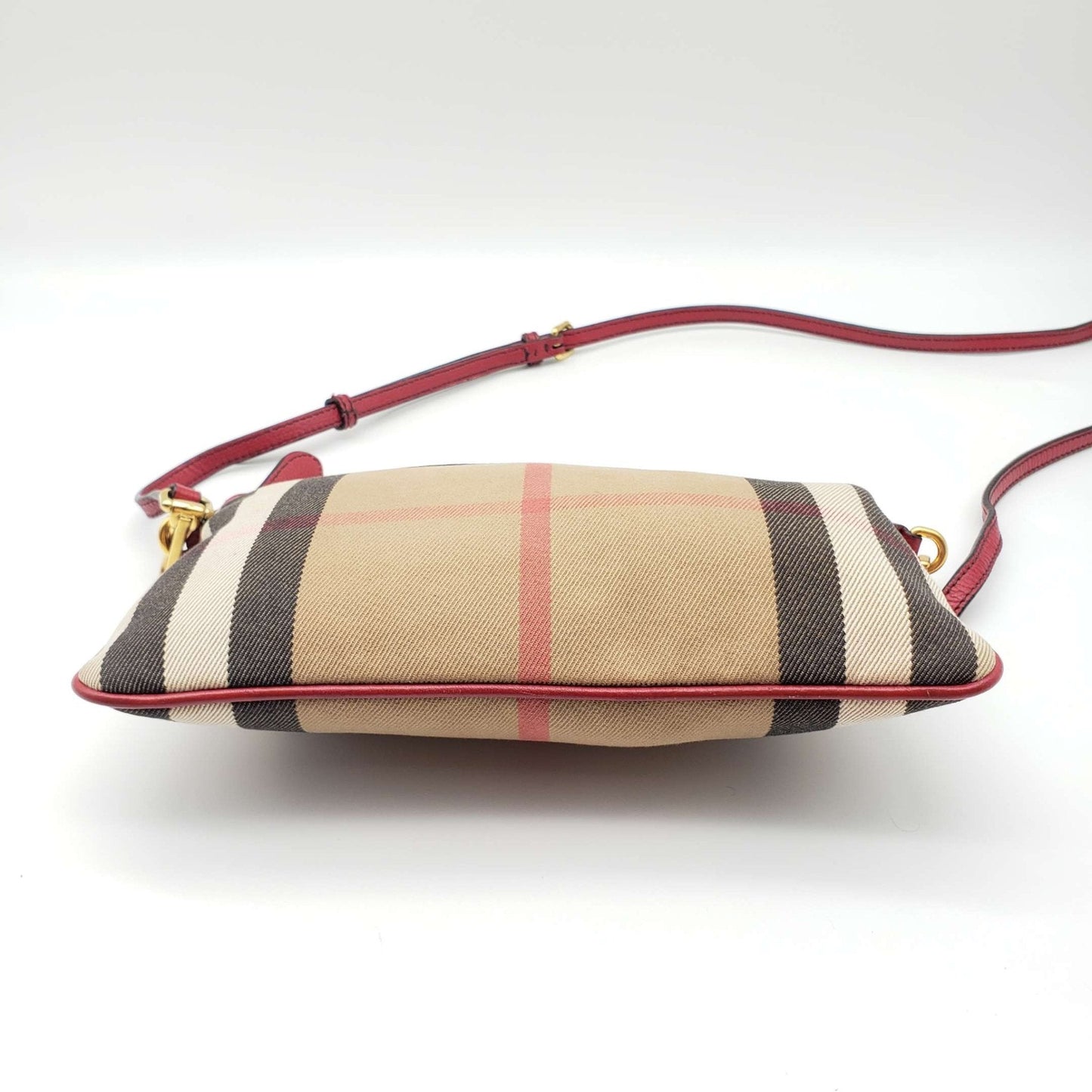 Burberry House Check Derby Peyton Crossbody Clutch Bag