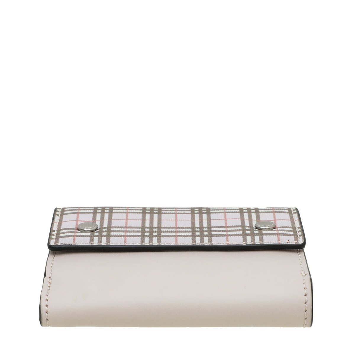 Burberry Light Pink Check French Wallet