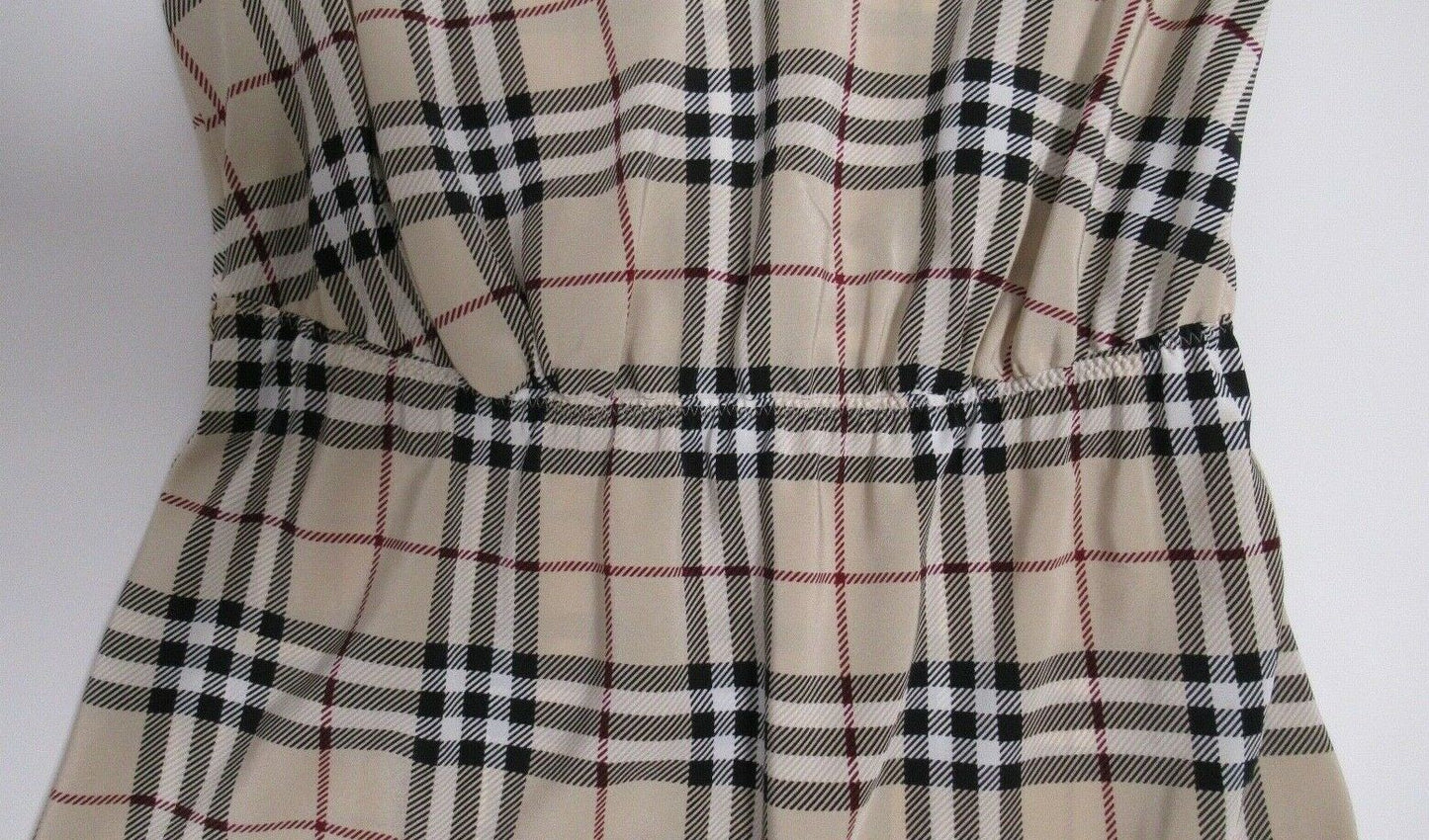 Burberry London Women's Long Check Dress Blue Label