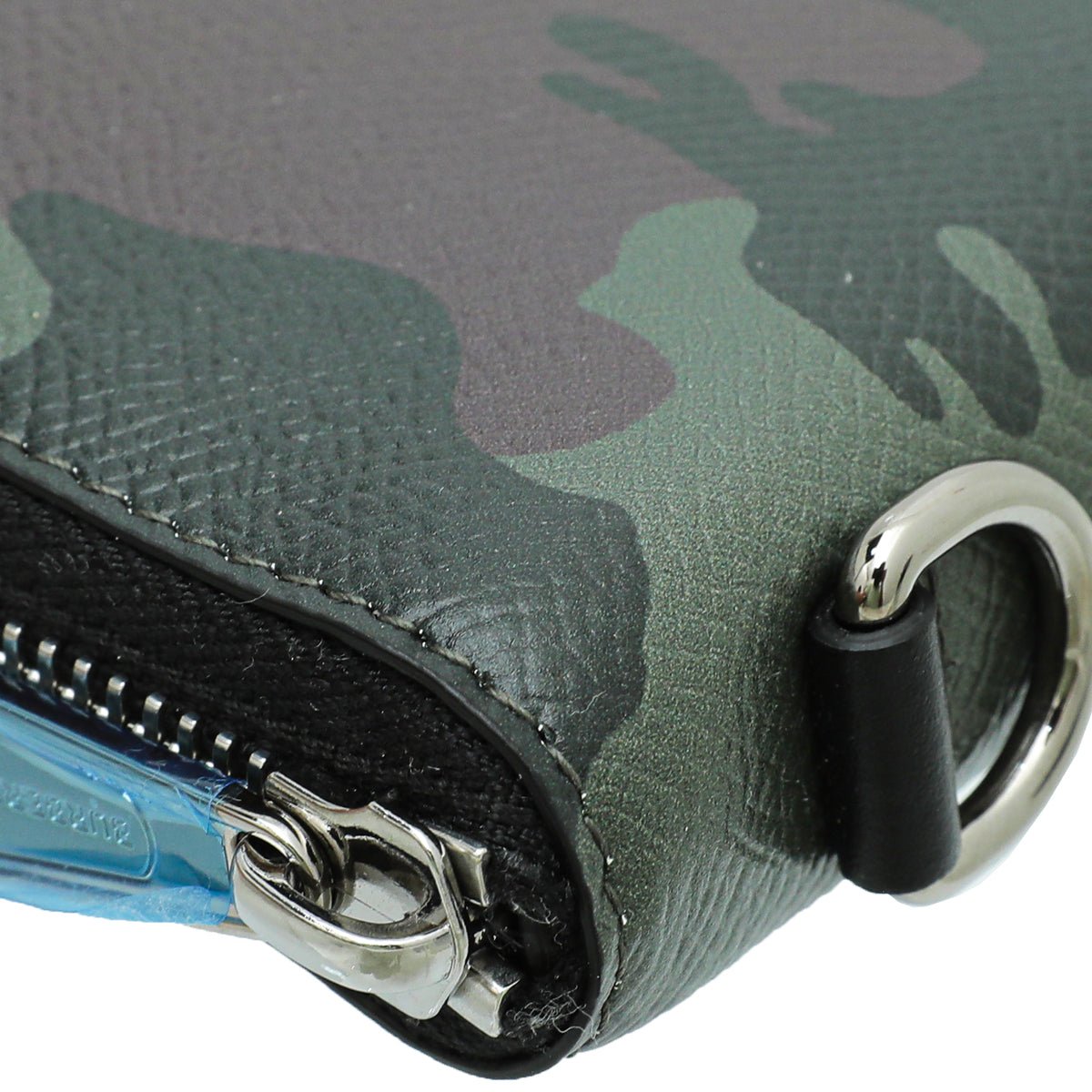 Burberry Mangrove Green Camouflage Daniels Zip-Around Wallet