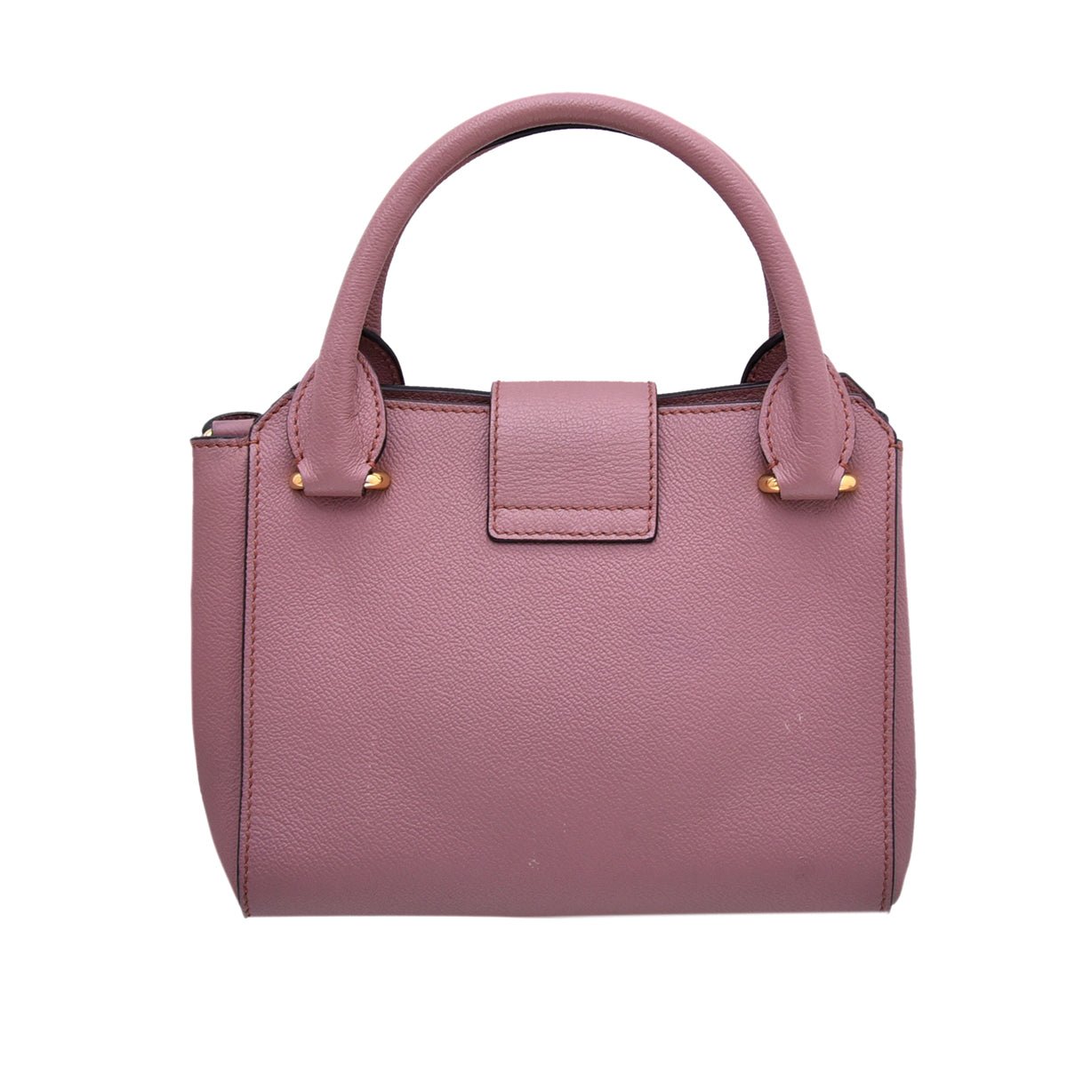 Burberry Mauve Pink Buckle Tote Small Bag