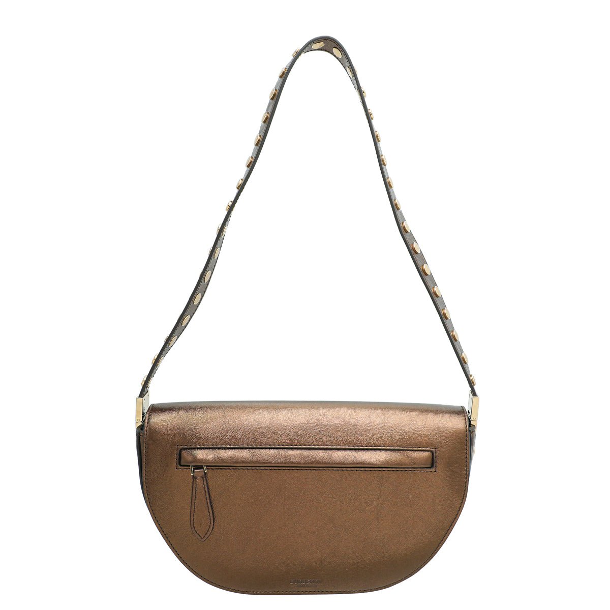 Burberry Metallic Bronze Studded Olympia Bag