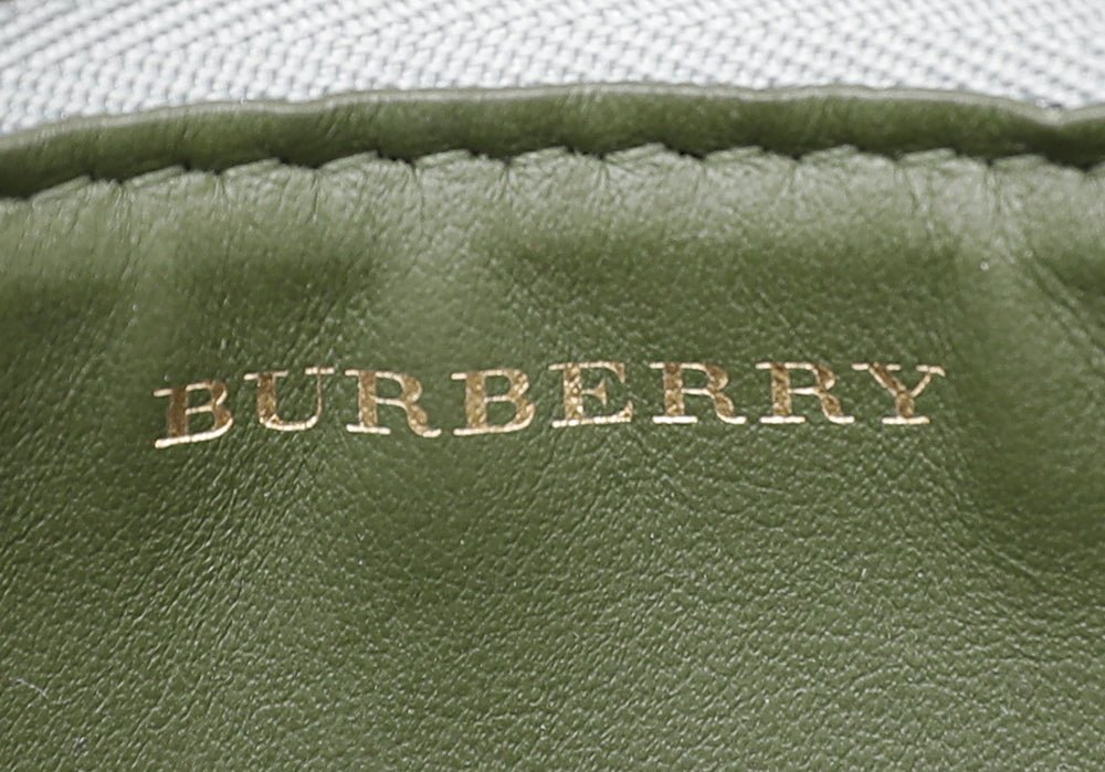 Burberry Metallic Silver Penhurst D Ring Trio Crossbody Bag