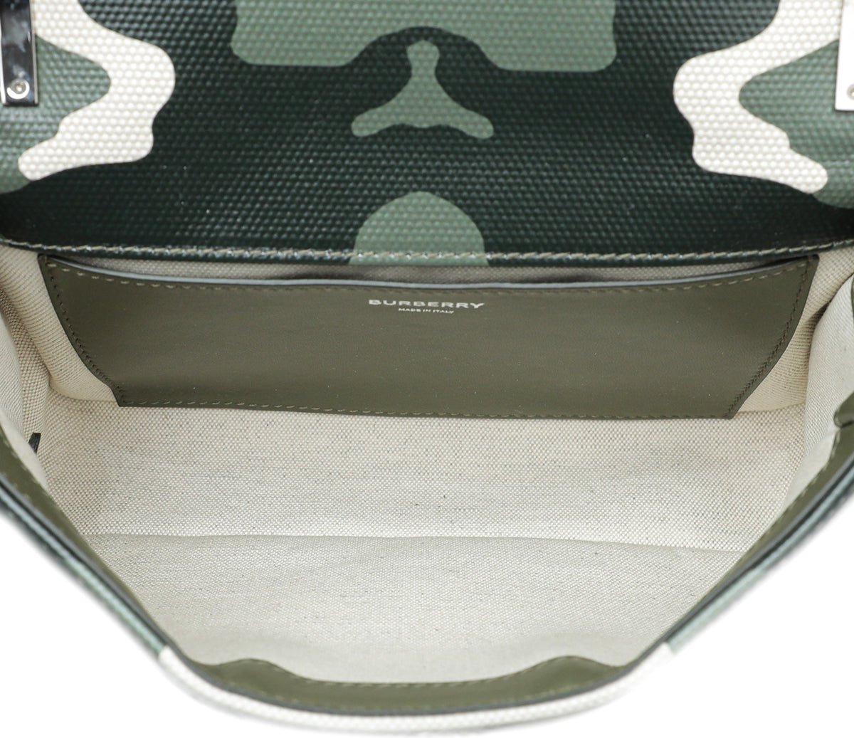 Burberry Military Green Camou Lola Chain Bag