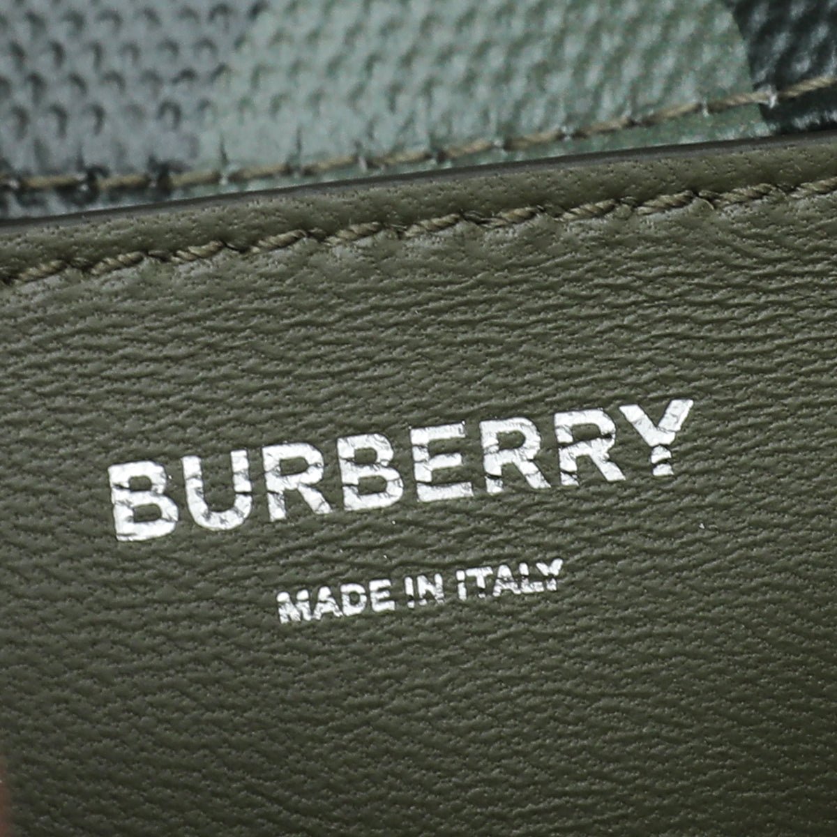 Burberry Military Green Camou Lola Chain Bag