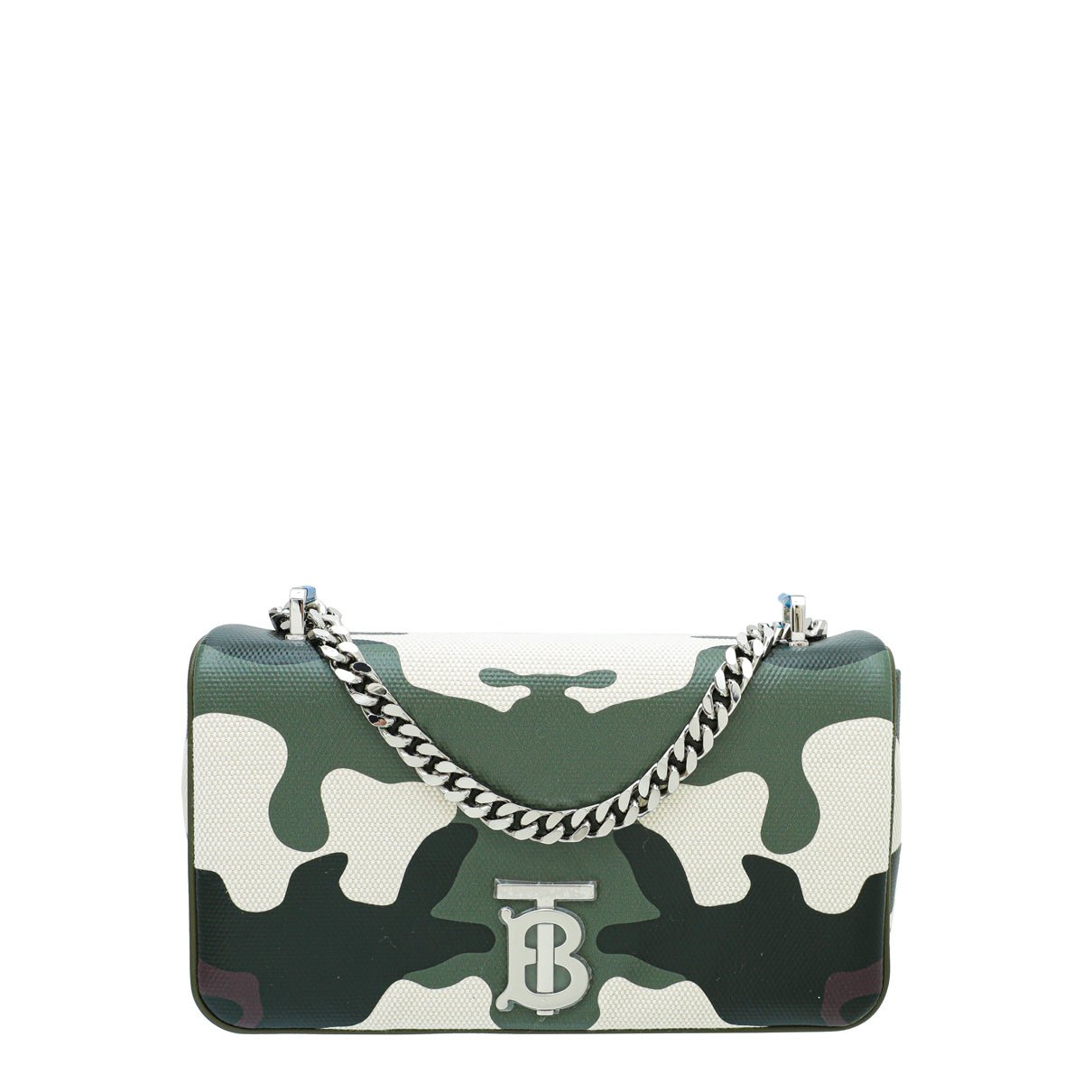 Burberry Military Green Camou Lola Chain Bag