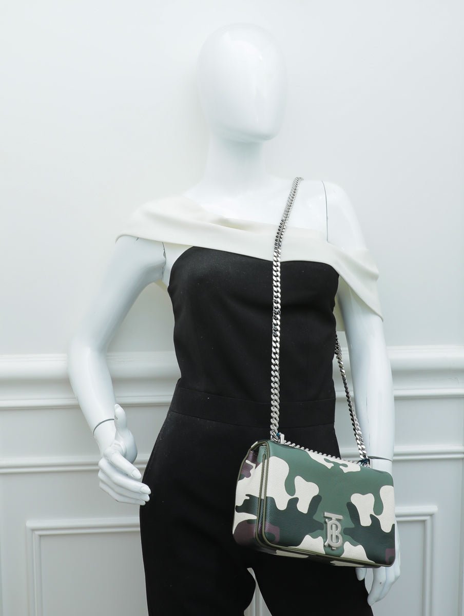 Burberry Multicolor Camouflage Print Lola Small Bag