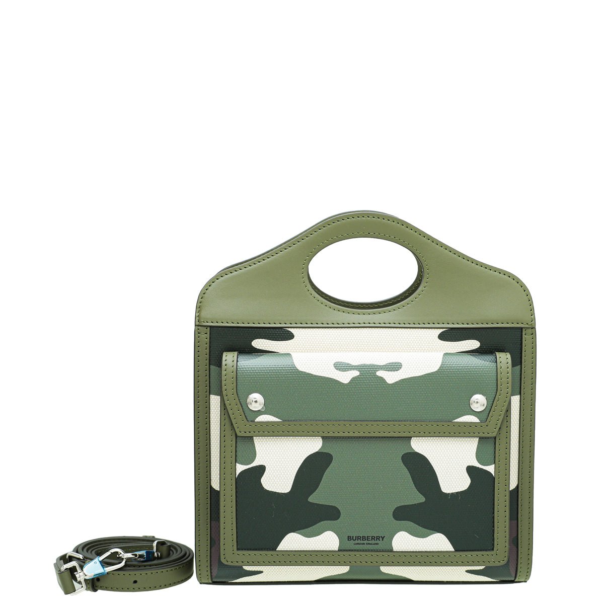 Burberry Multicolor Camouflage Print Pocket Mini Bag