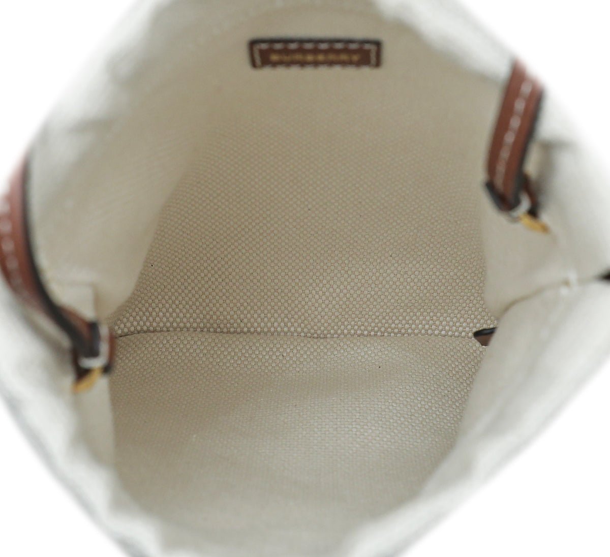 Burberry Natural Drawstring Small Pouch