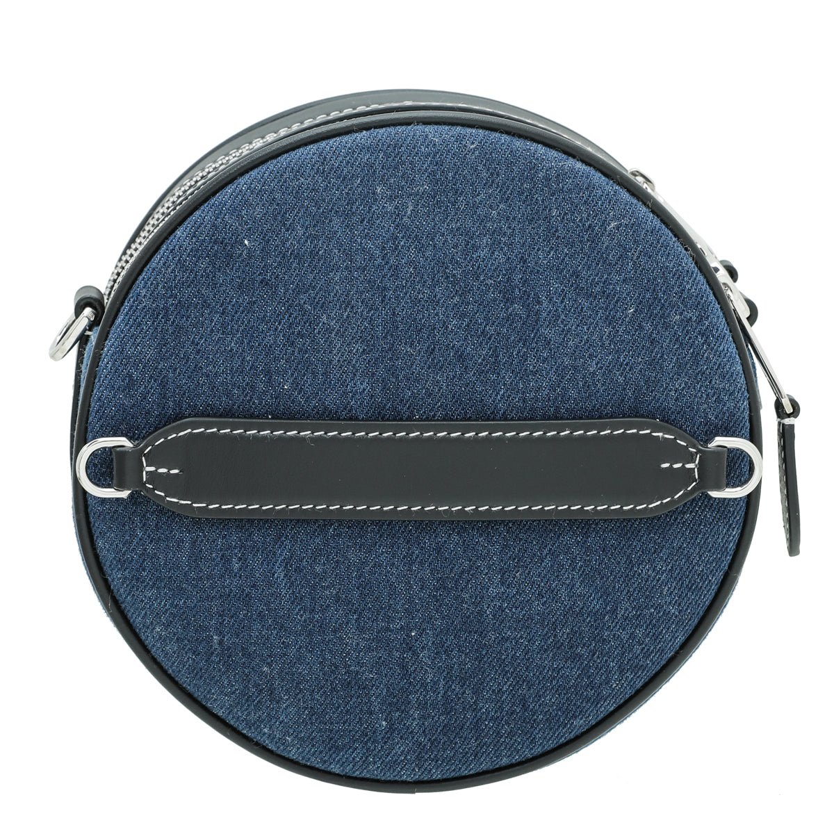 Burberry Navy Blue Denim Louise Circle Crossbody Bag