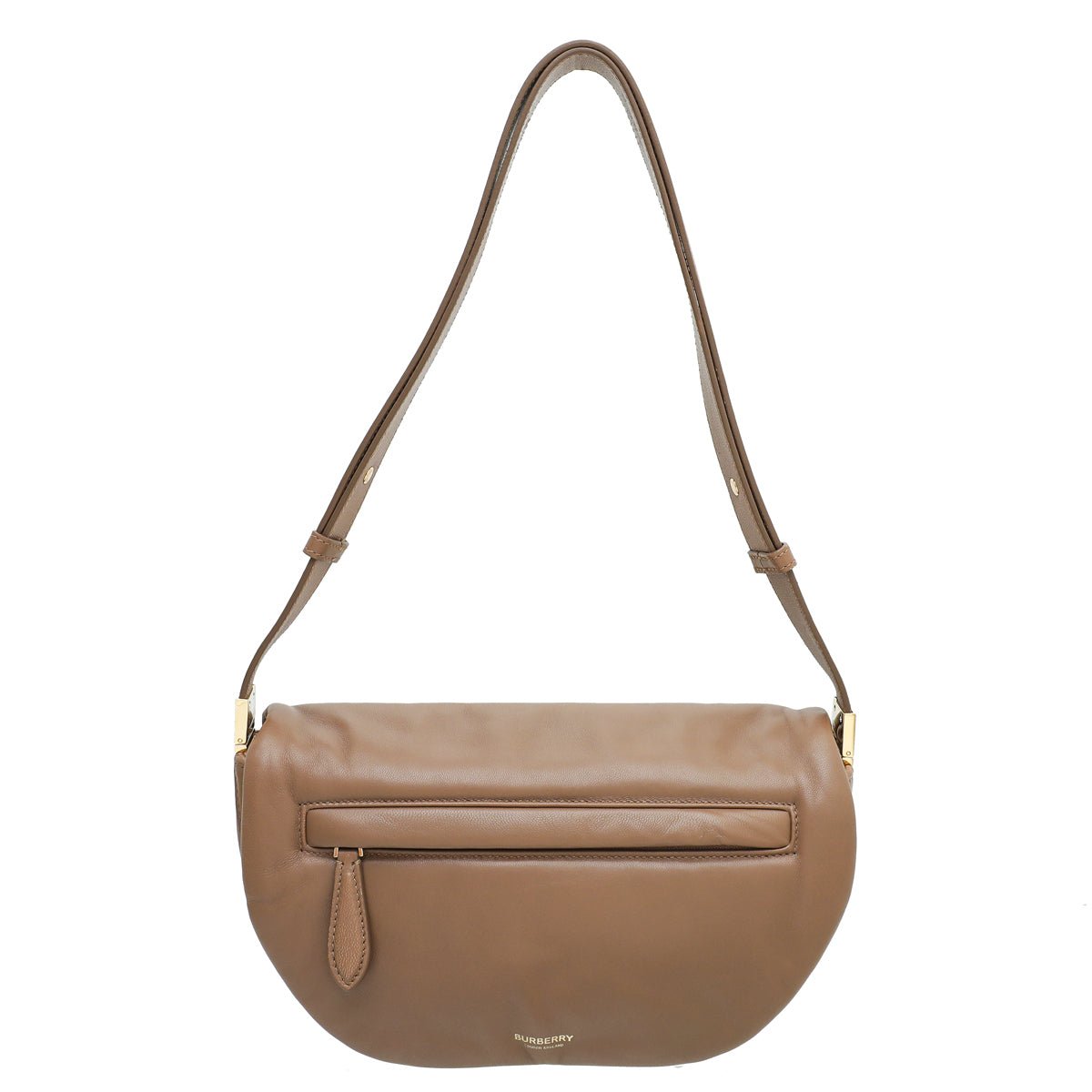 Burberry Oak Brown Soft Olympia Small Bag