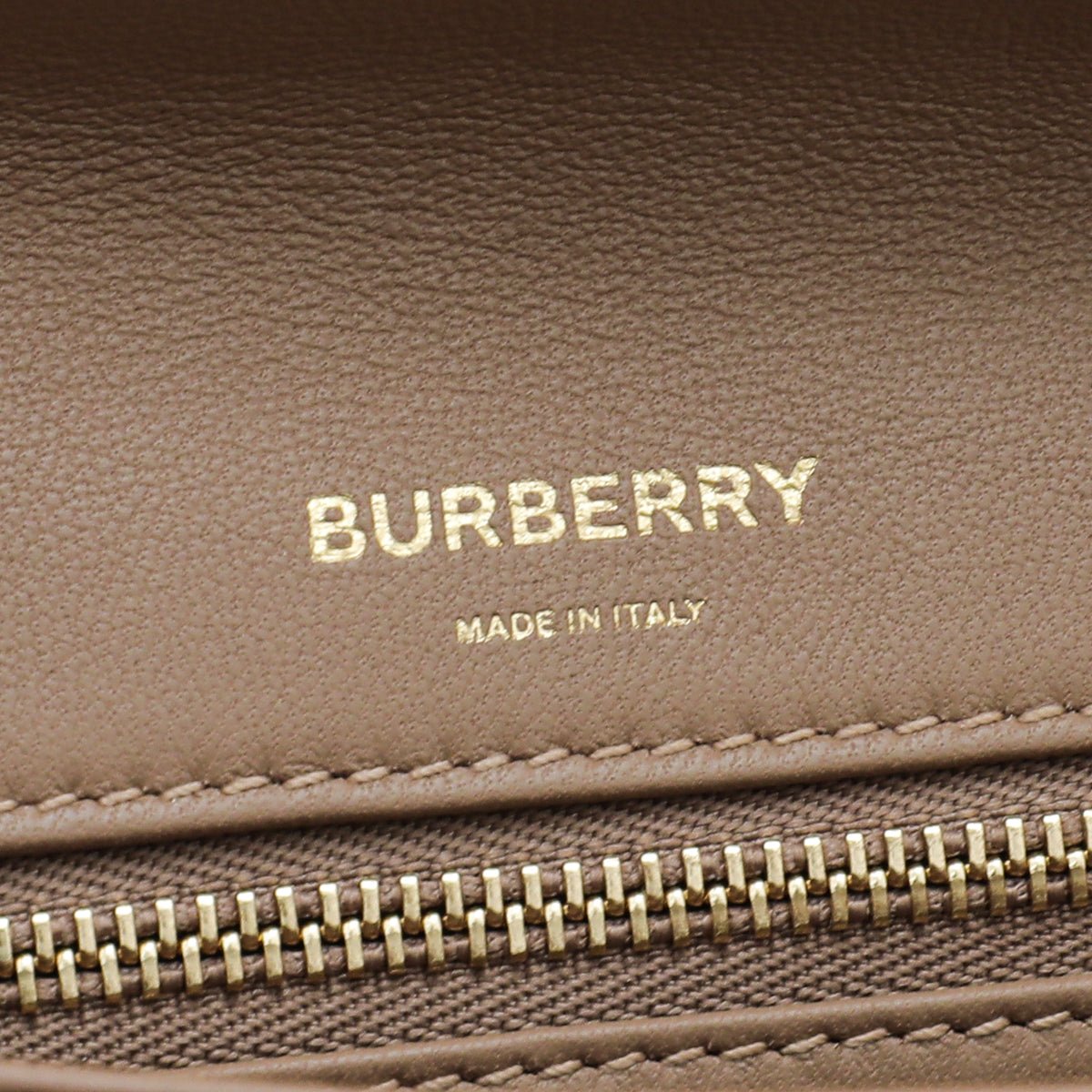 Burberry Oak Brown Soft Olympia Small Bag