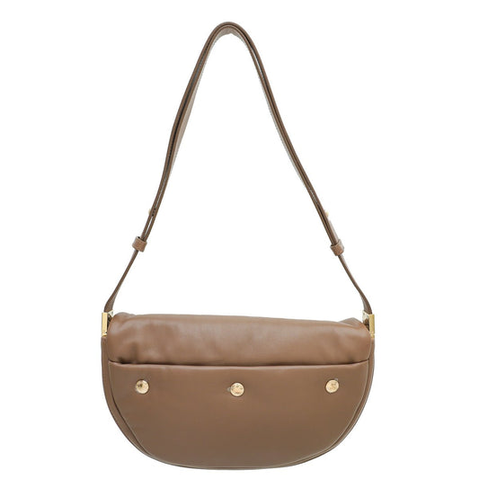 Burberry Oak Brown Soft Olympia Small Bag