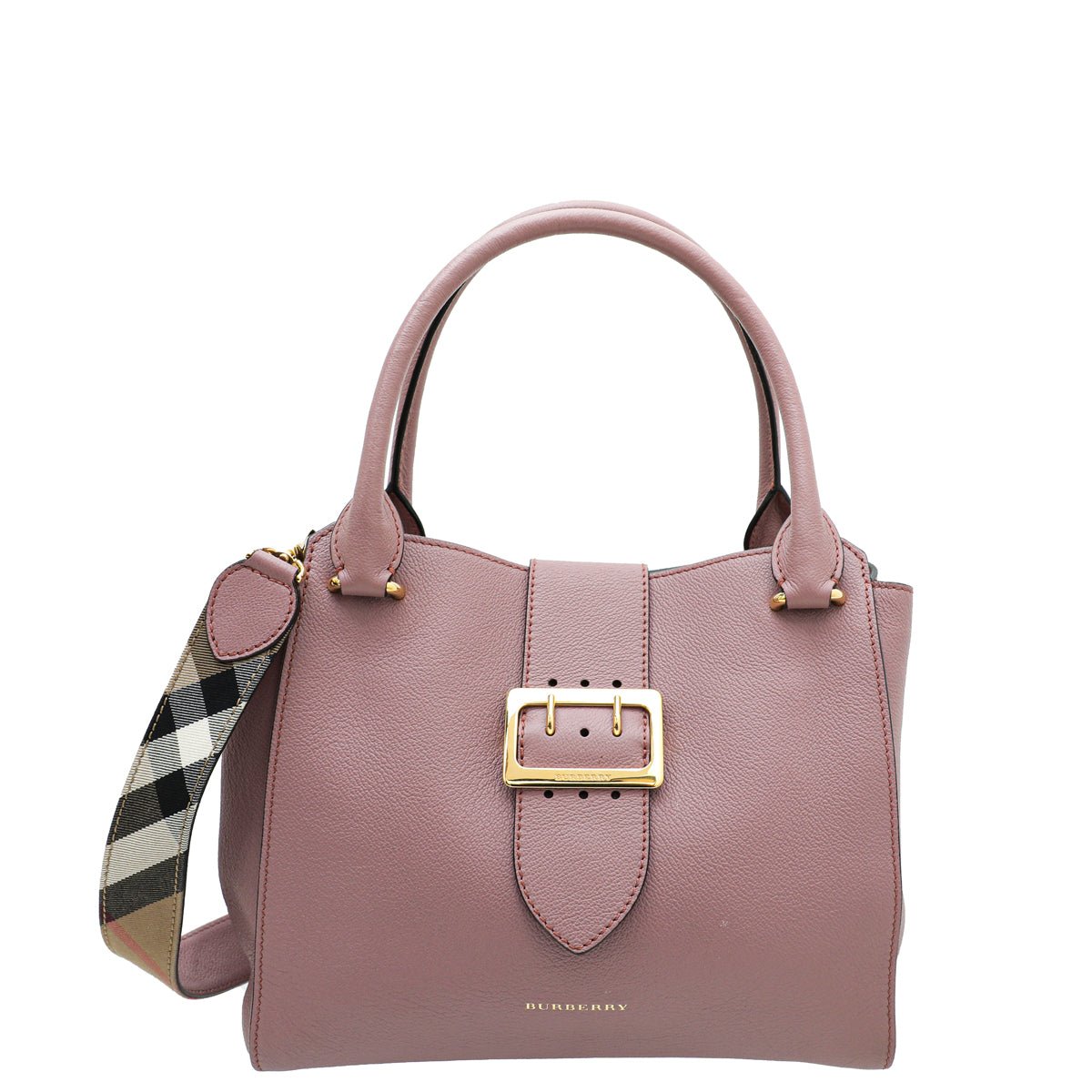 Burberry Old Rose Buckle Medium Tote Bag