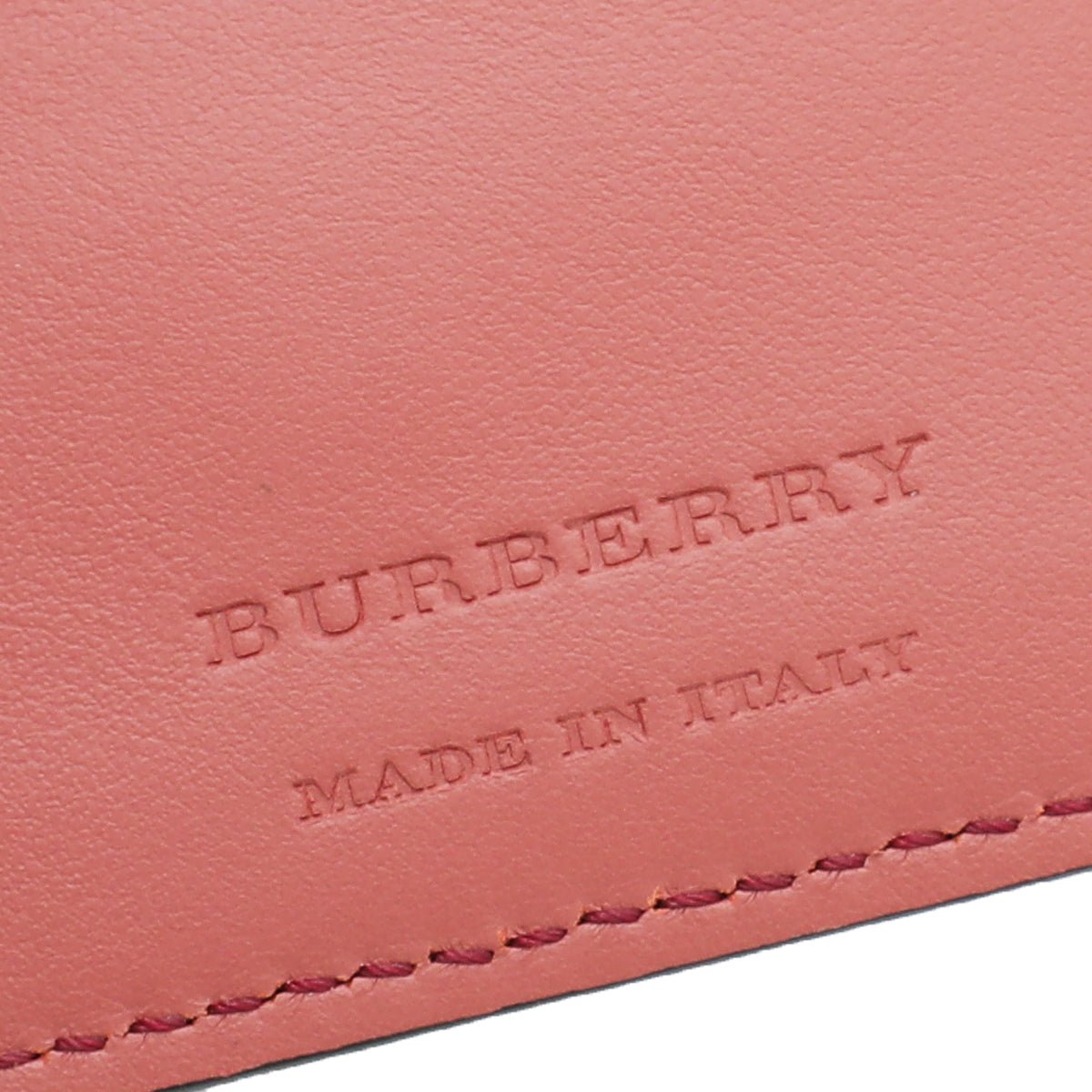 Burberry Old Rose House Check French Wallet