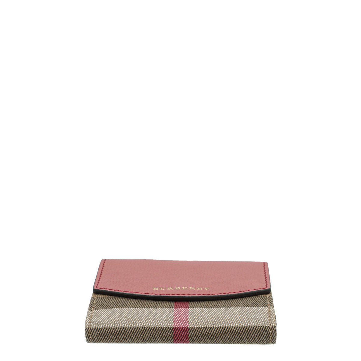 Burberry Old Rose House Check French Wallet