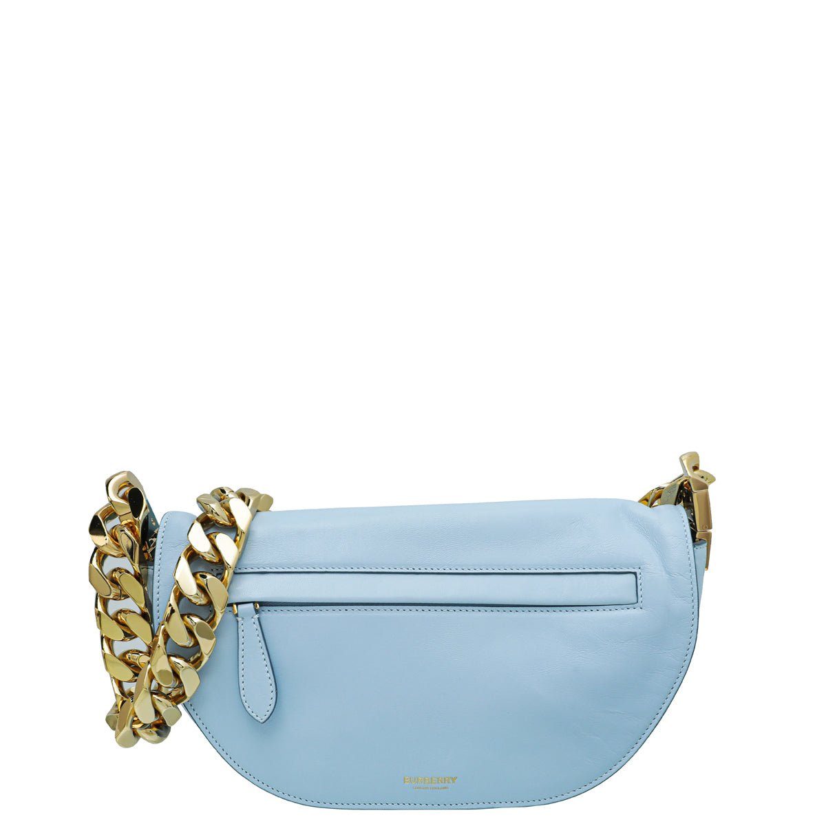 Burberry Pale Blue Soft Olympia Small Chain Bag