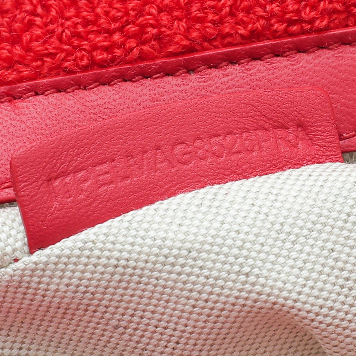 Burberry Red Terry Cloth Mini Lola Chain Bag