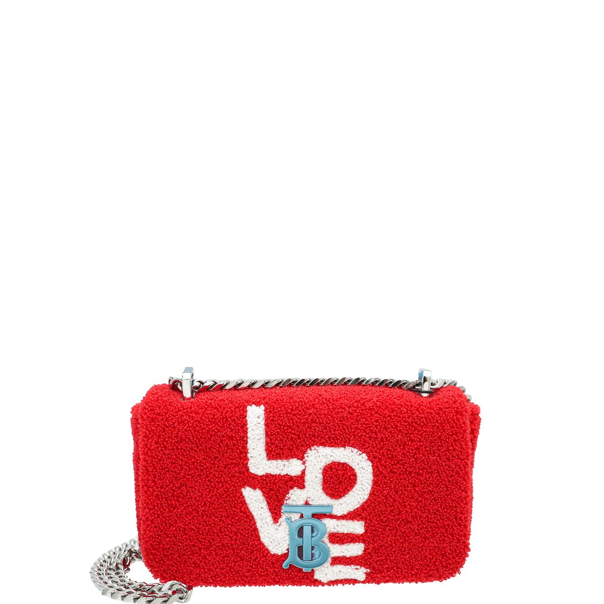 Burberry Red Terry Cloth Mini Love Lola Bag