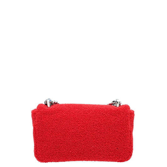 Burberry Red Terry Cloth Mini Love Lola Bag