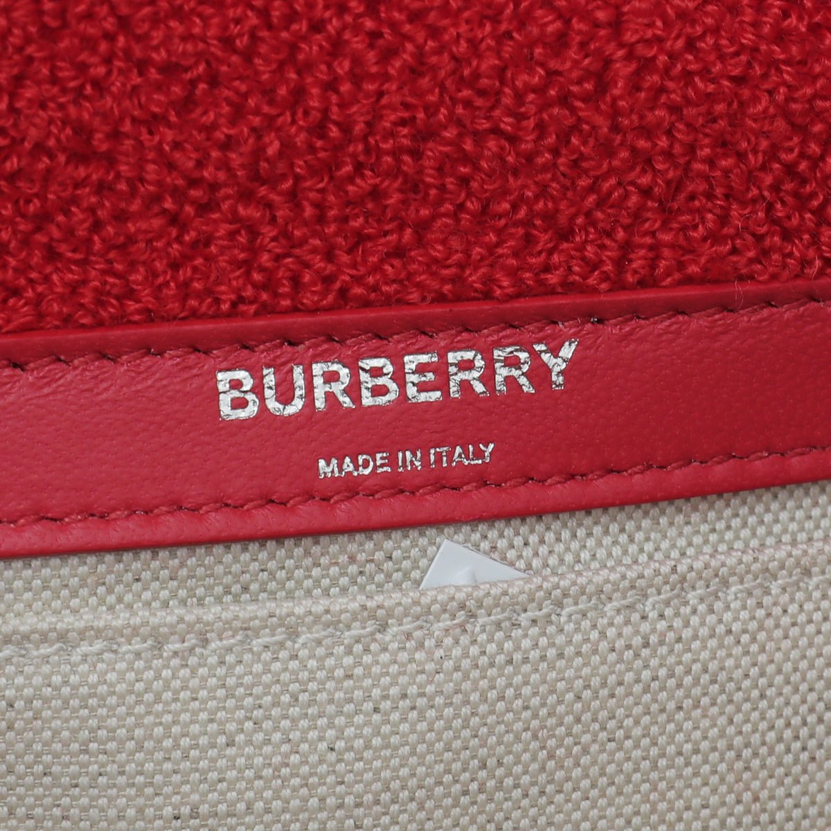 Burberry Red Terry Love TB Lola Mini Chain Bag