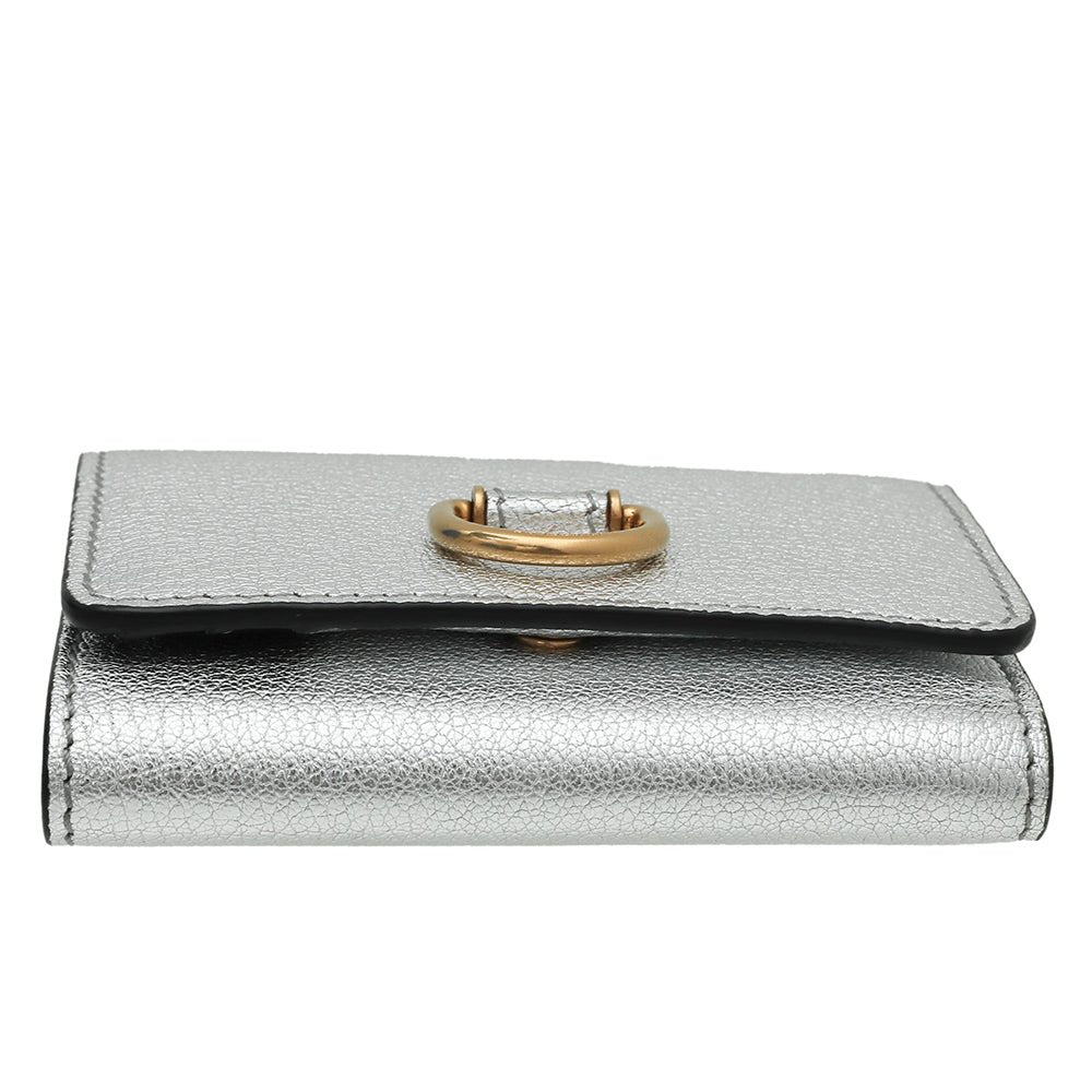 Burberry Silver D Ring Small Wallet