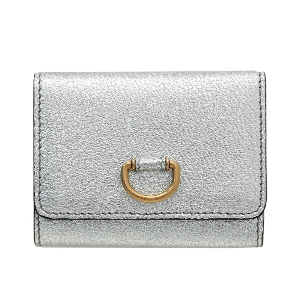 Burberry Silver D Ring Small Wallet